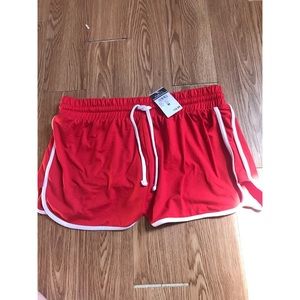 Red shorts